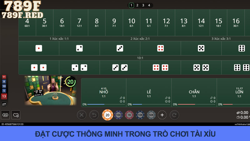 Chọn cửa cược trong game tài xỉu