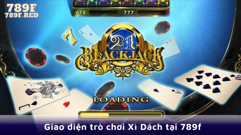 Giao diện trò chơi Xì Dách tại 789f