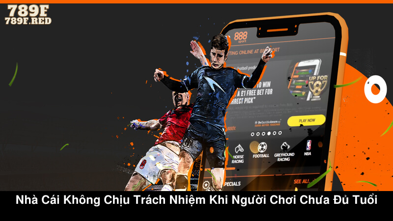 Nhà cái không chịu trách nhiệm khi người chơi chưa đủ tuổi