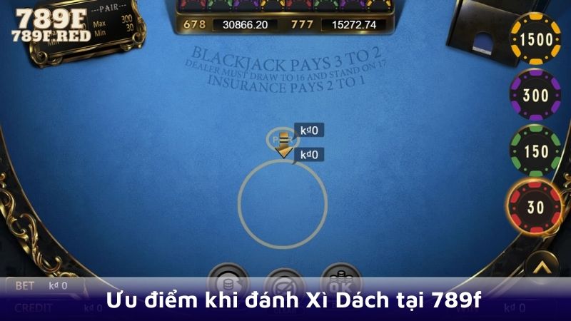 Ưu điểm khi đánh Xì Dách tại 789f